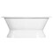Aqua Eden Pedestal Bathtubs, 66 L, 30.5 W, White, Cast Iron VCTND663024 - alternate 7